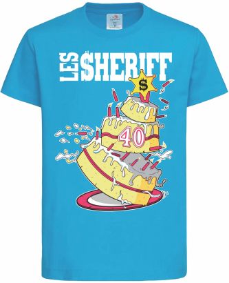 LES SHERIFF : T-shirt anniversaire Bleu