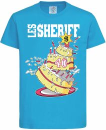 LES SHERIFF : T-shirt anniversaire Bleu [$40TS]