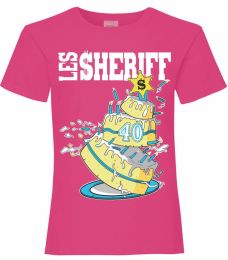 LES $HERIFF : T-shirt anniversaire Rose [$40TS]
