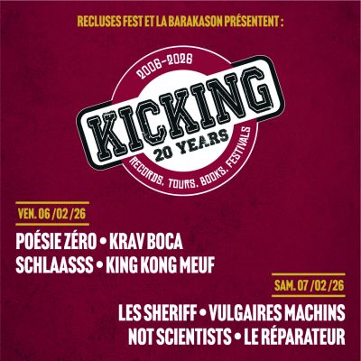 RECLUSES FEST – KICKING 20 YEARS - Barakason / Thônex (CH) - Vend. 06 et Sam. 07 février 2026