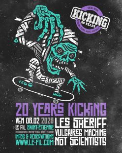 LES SHERIFF + VULGAIRES MACHINS + NOT SCIENTISTS - Le Fil / St Etienne - Vend. 06 février 2026
