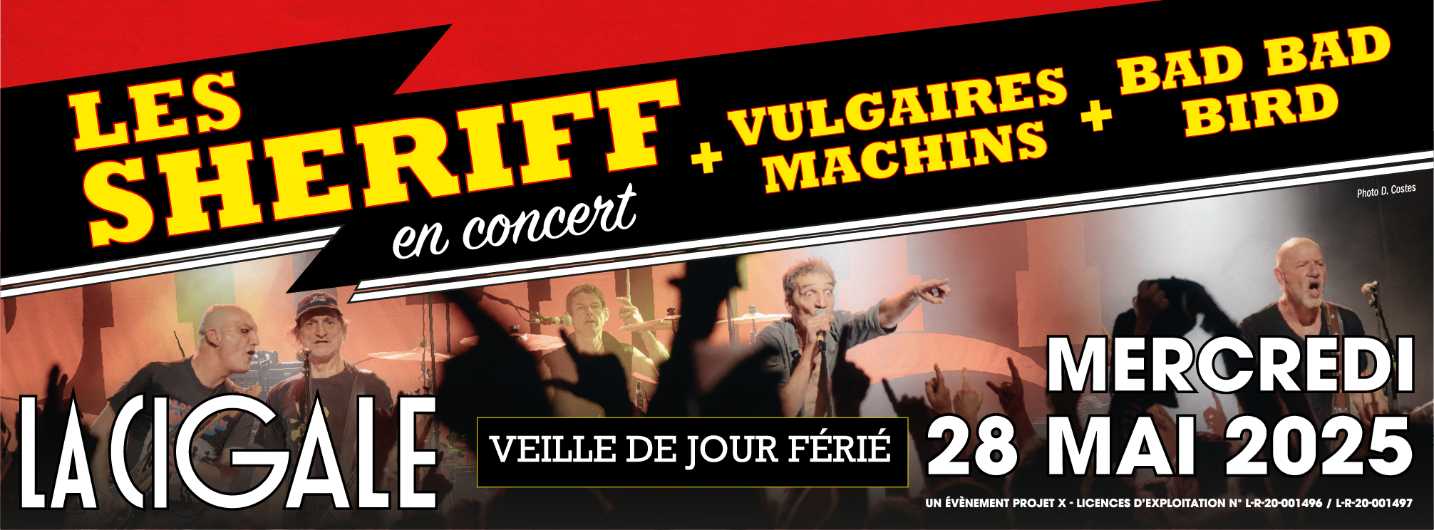 Les Sheriff + Vulgaires Machins + Bad Bad Bird La Cigale Paris 